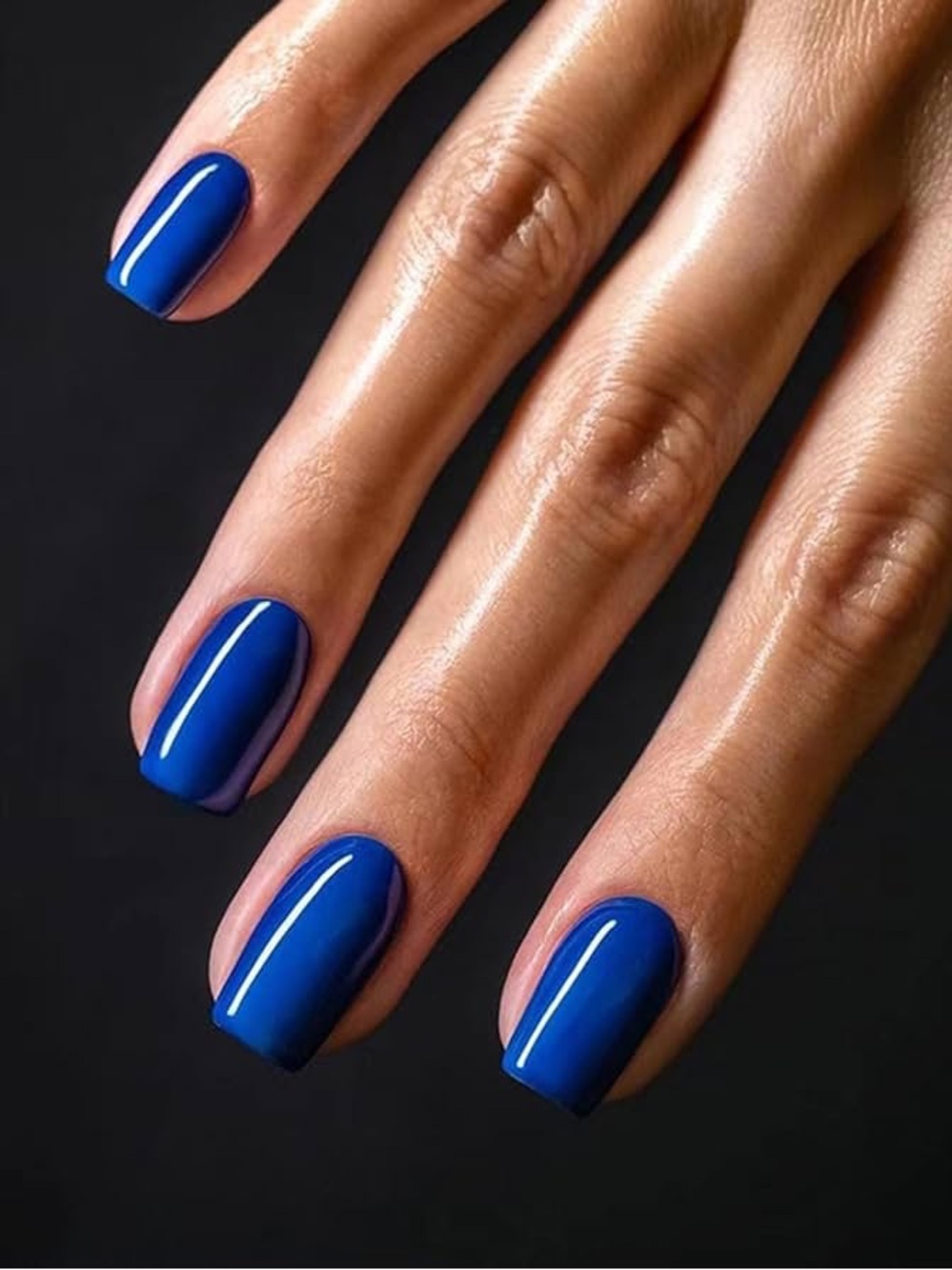 Vibrant Royal Blue Nails